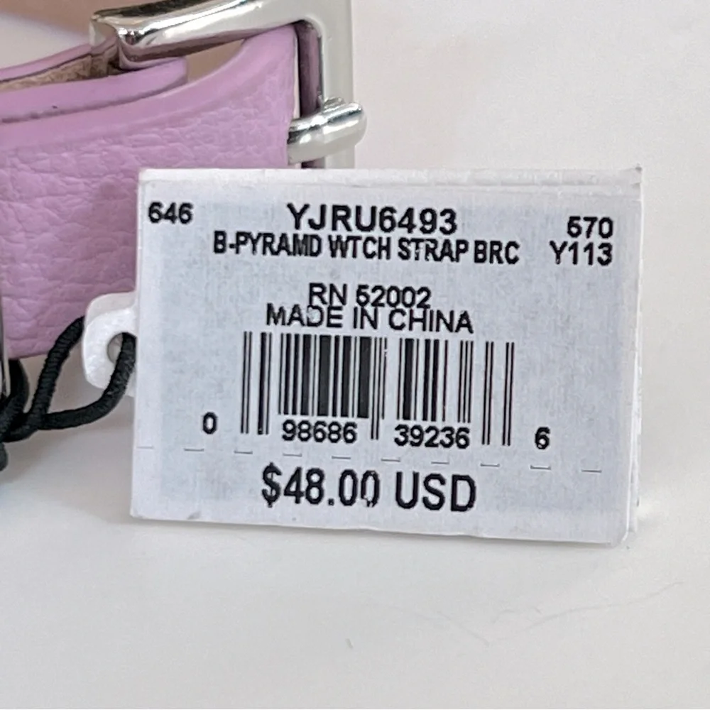 NWT Juicy Couture Lilac Pyramid Watch Strap Bracelet